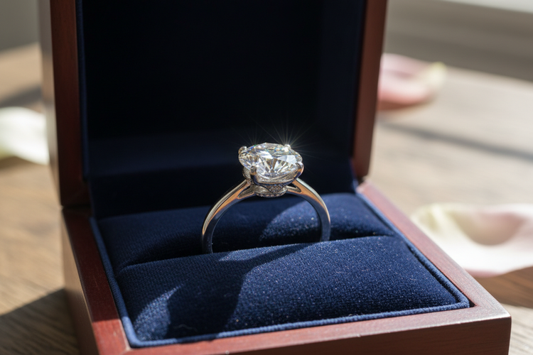 Lab diamond solitaire rings featuring IGI certified diamonds in timeless settings