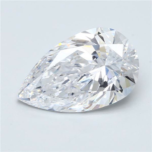 gia certified pear cut white natural diamond ef color vvs vs clarity