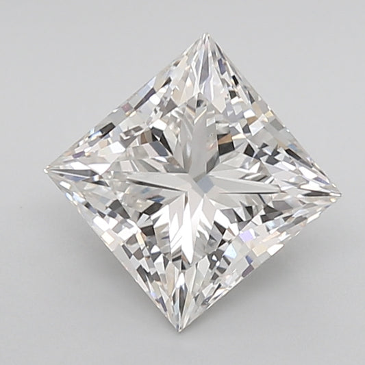 igi certified princess cut white lab grown diamond d f color