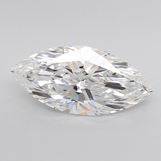 igi certified marquise cut white lab grown diamond d f color