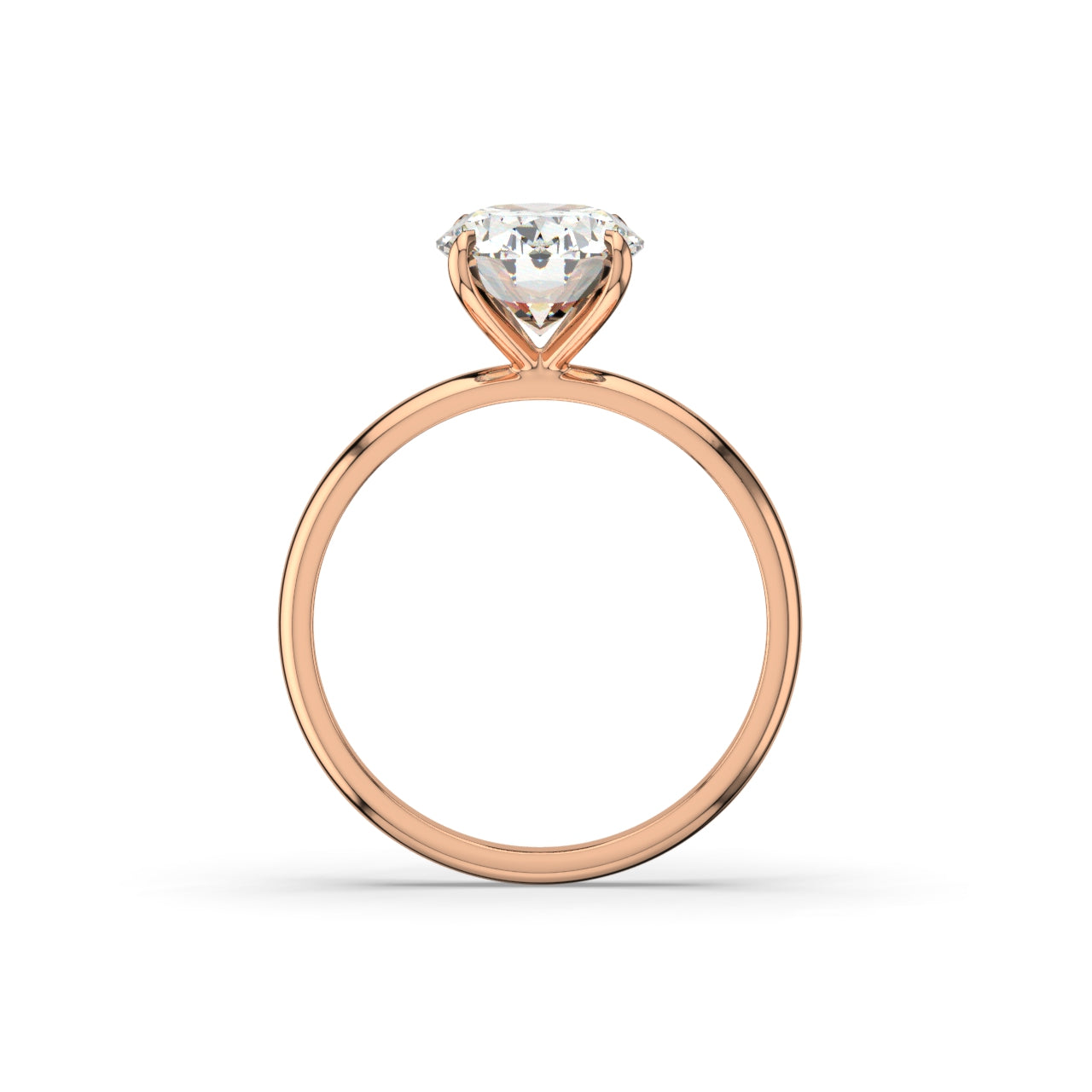 Oval Lab Diamond Solitaire Ring | IGI Certified