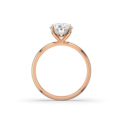 Oval Lab Diamond Solitaire Ring | IGI Certified