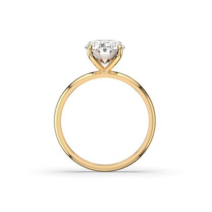 Oval Lab Diamond Solitaire Ring | IGI Certified