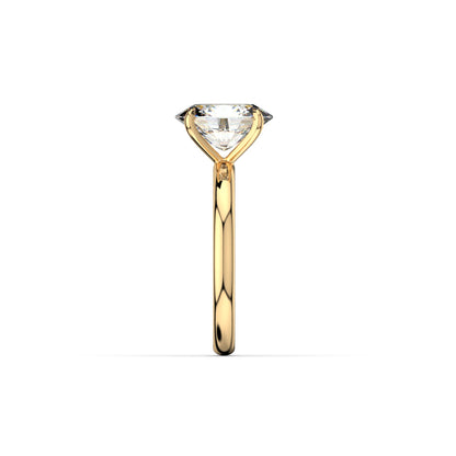 Oval Lab Diamond Solitaire Ring | IGI Certified