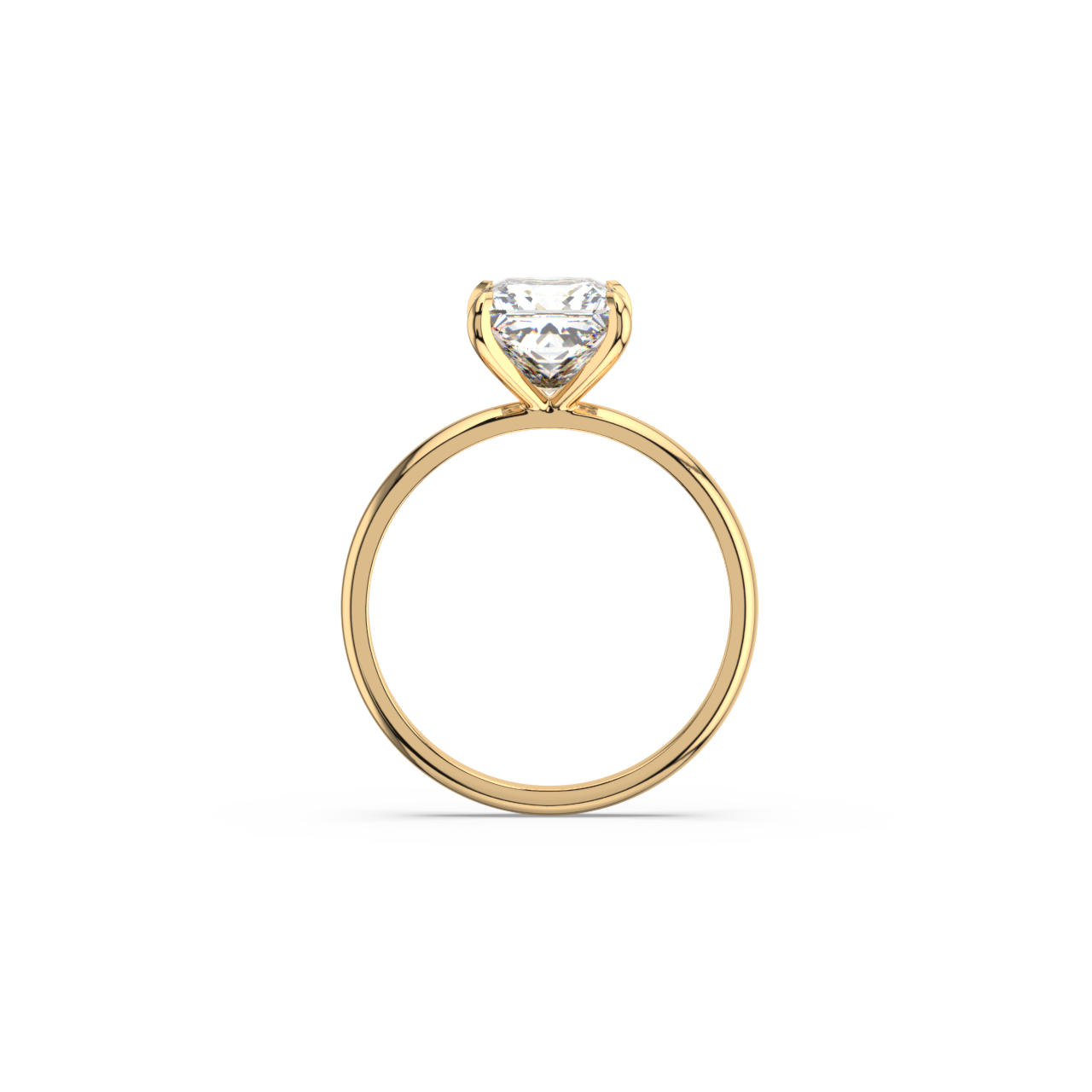 Princess Lab Diamond Solitaire Ring | IGI Certified