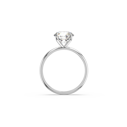 Round Lab Diamond Solitaire Ring | IGI Certified