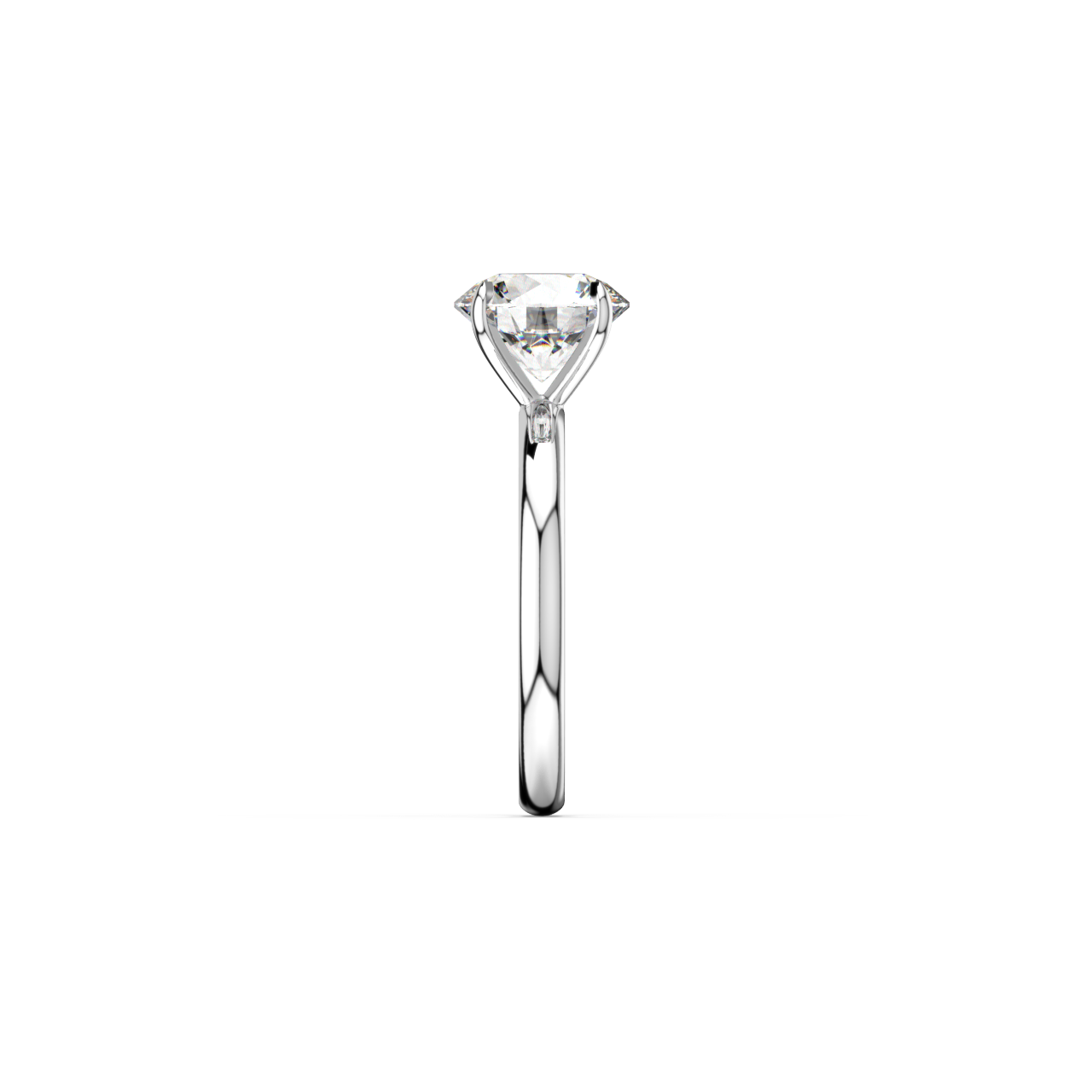Round Lab Diamond Solitaire Ring | IGI Certified