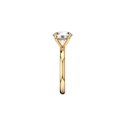 Round Lab Diamond Solitaire Ring | IGI Certified