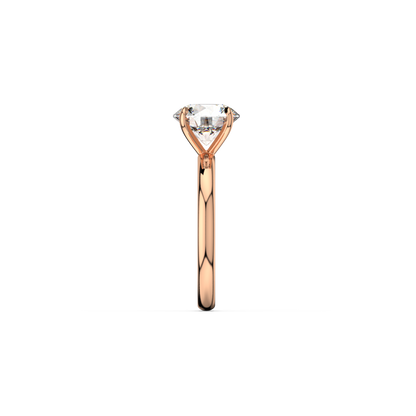 Round Lab Diamond Solitaire Ring | IGI Certified