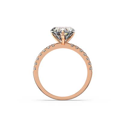 Heart Pavé Lab Diamond Ring | IGI Certified