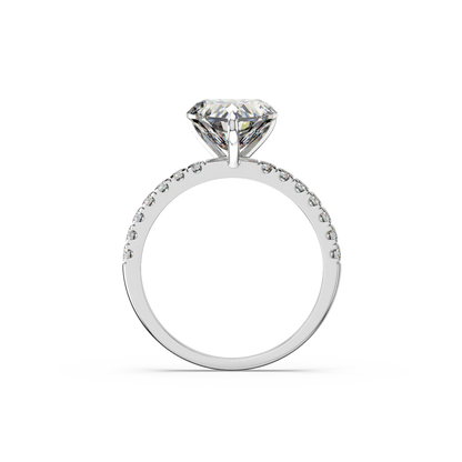 Heart Pavé Lab Diamond Ring | IGI Certified