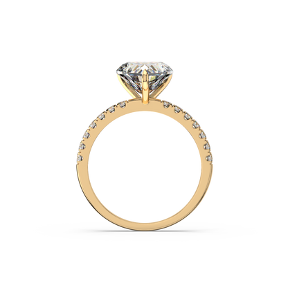 Heart Pavé Lab Diamond Ring | IGI Certified
