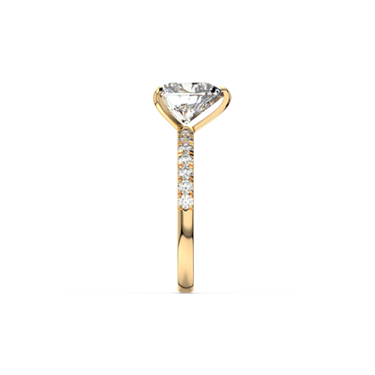 Heart Pavé Lab Diamond Ring | IGI Certified