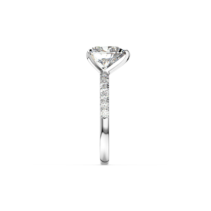 Heart Pavé Lab Diamond Ring | IGI Certified