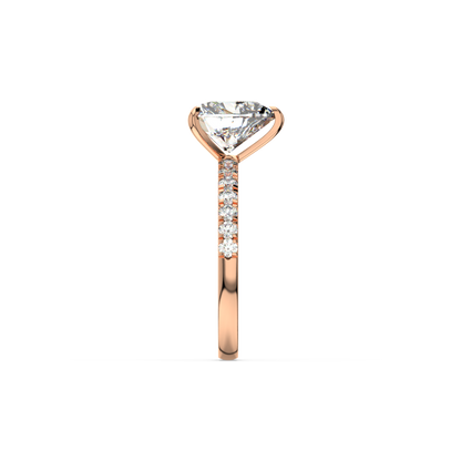 Heart Pavé Lab Diamond Ring | IGI Certified