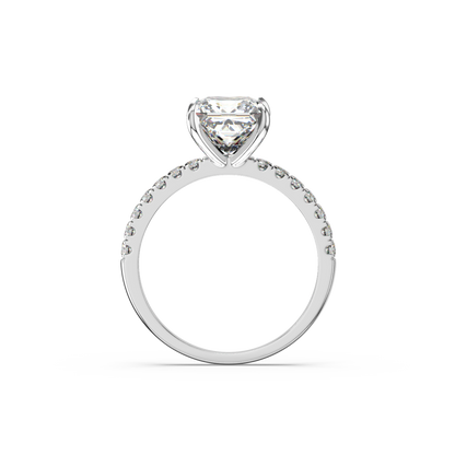 Princess Pavé Lab Diamond Ring | IGI Certified