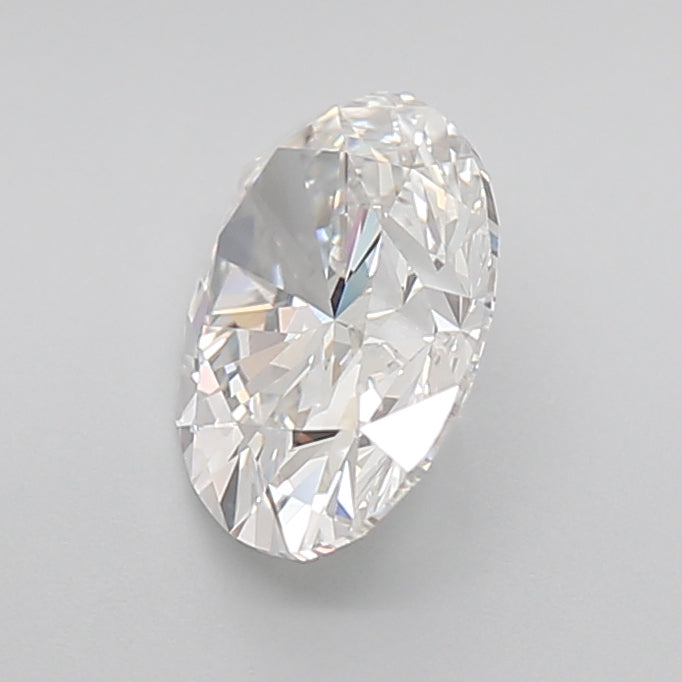 oval cut lab grown diamond igi certified side view excellent cut