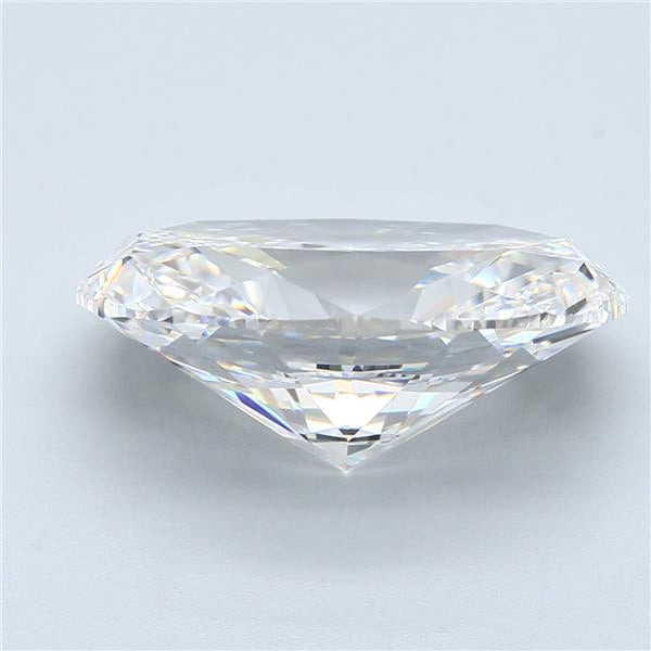 oval cut white natural diamond gia certified top view