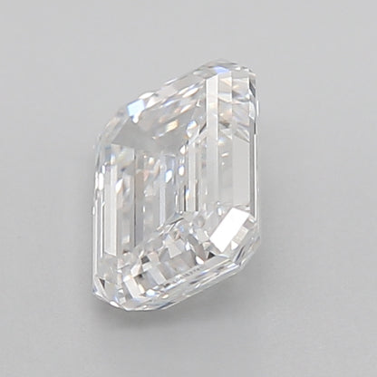 emerald cut lab grown diamond igi certified side view excellent cut
