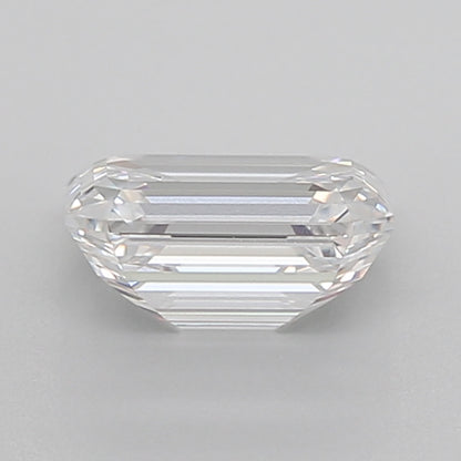emerald cut white lab grown diamond igi certified top view
