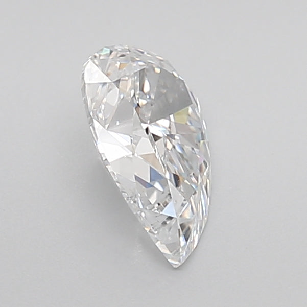 igi pear cut lab grown diamond d f color close up