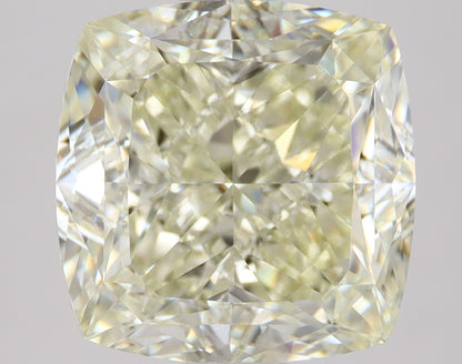 gia certified cushion cut natural diamond l m color light warm tone vvs vs