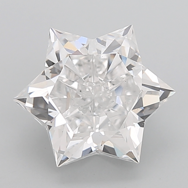 white star shape diamond custom precision cut