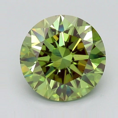 igi certified fancy vivid green round cut lab grown diamond video