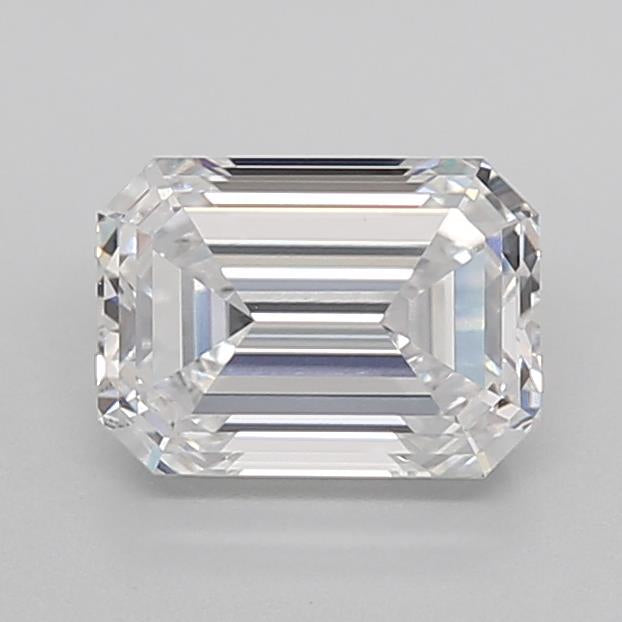 igi certified emerald cut white lab grown diamond video d f color
