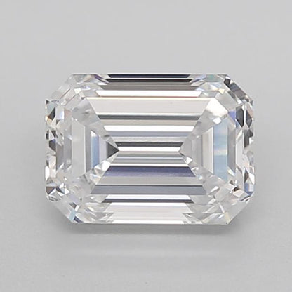 igi certified emerald cut white lab grown diamond video d f color
