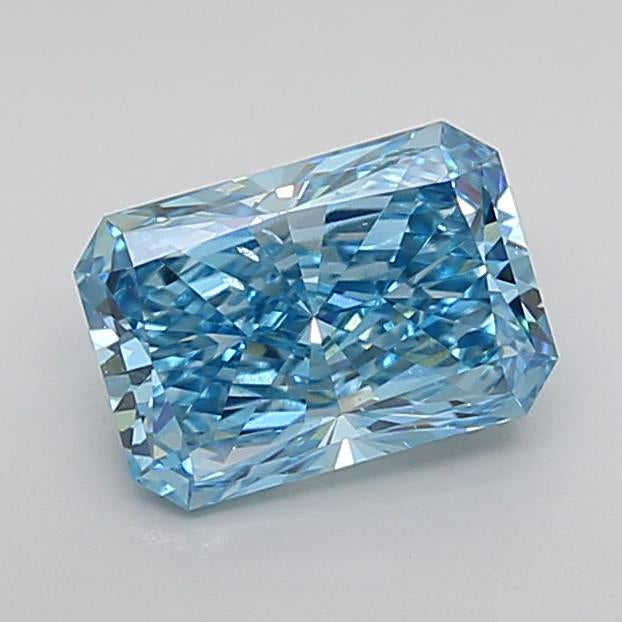 igi certified fancy vivid blue radiant cut lab grown diamond video