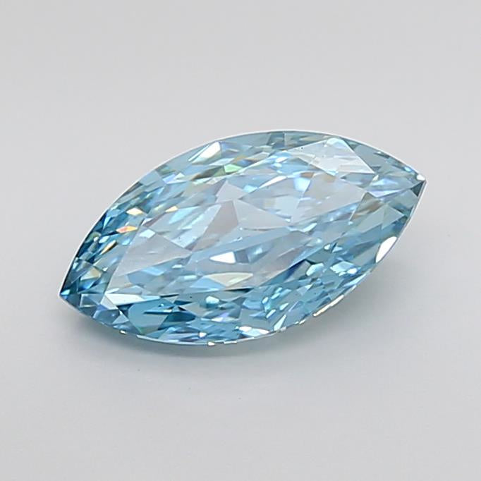 igi certified fancy vivid blue marquise cut lab grown diamond video