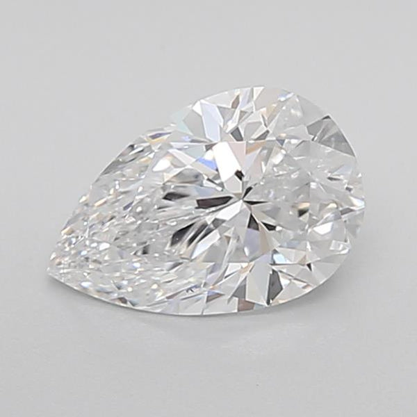 igi certified pear cut white lab grown diamond video d f color
